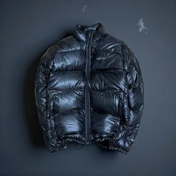 Marmot 마모트 다운 M 블랙 광택 y2k archive 짧은 기장