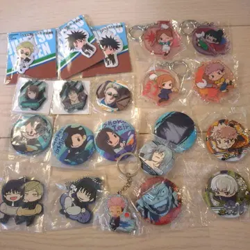 주술회전 캔뱃지 키링 묶음 판매