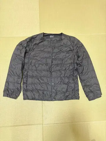 무인양품 노카라 포켓터블 이너 다운 자켓 블랙