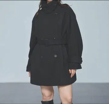 INGNI 미들 기장 트렌치코트 M 블랙