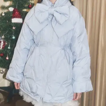 [ 미사용 새상품 ] Lovilyn 2way 머플러 포함 에코 다운 자켓