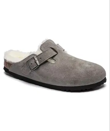 Birkenstock 보스턴 스웨이드 셰어링 내로우 폭