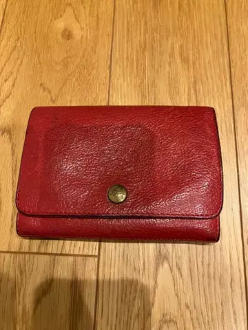 일비종떼 ILBISONTE 가죽 이단 접이식 지갑 여성용