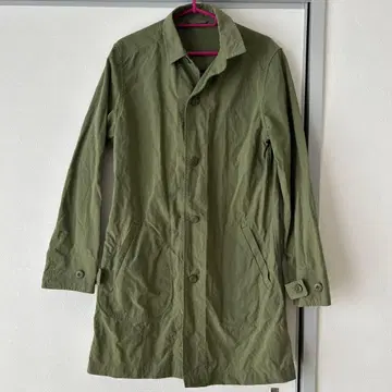 SHIPS 카키 올리브 그린 S 아우터 자켓 트렌치코트