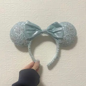 디즈니씨 머리띠 안나 엘사 스카이블루