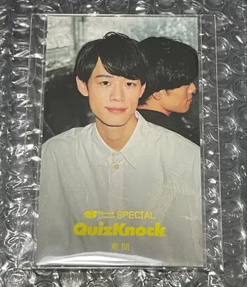 QuizKnock QK QJ 솔로 포토 카드 히가시 토