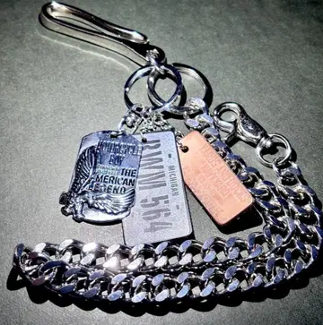 지갑 체인 스트릿 아메카지 남자다움 스트랩 겨울 코디 T