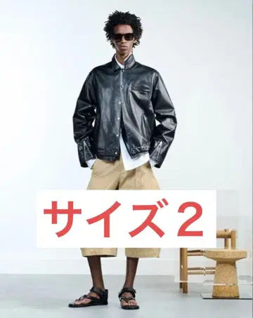 sacai 26ss 가죽 블루종 Leather Blouson 사이즈 2