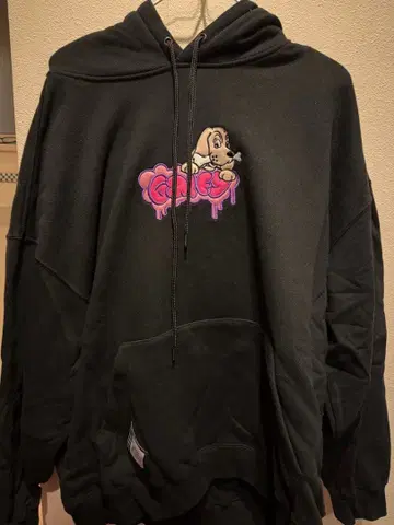 갈피 블랙 후드티