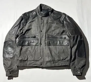 90s A-2 leather single riders jacket 가죽
