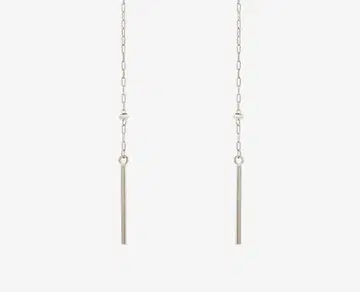 WISP K10WG 체인 귀걸이 귀걸이 참 2way 화이트 골드