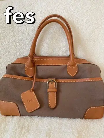 fes 핸드백 브라운/베이지