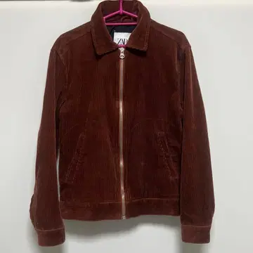 ZARA 코듀로이 자켓 브라운