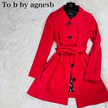 새상품급 투 비 바이 에네스베 트렌치코트 이너 올 패턴 S 상당