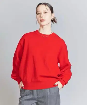 [ BEAUTY&YOUTH ] 미라노 리브 볼륨 슬리브 풀오버