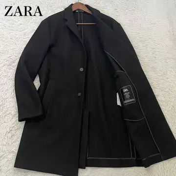 고품질 자라 체스터 코트 롱 4way 싱글 스트레치 블랙 XL