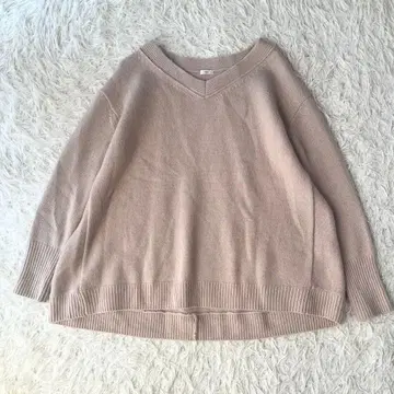 IENA 이에나 AQUA V넥 풀오버 니트 양모 캐시미어