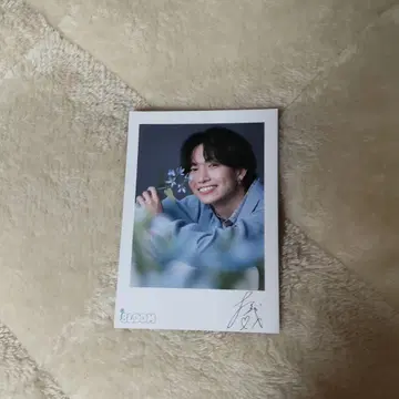 너의 꽃이 되어줘 츠나 케이토 군의 친필 사인 폴라로이드