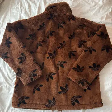 adidas 플리스 자켓 브라운