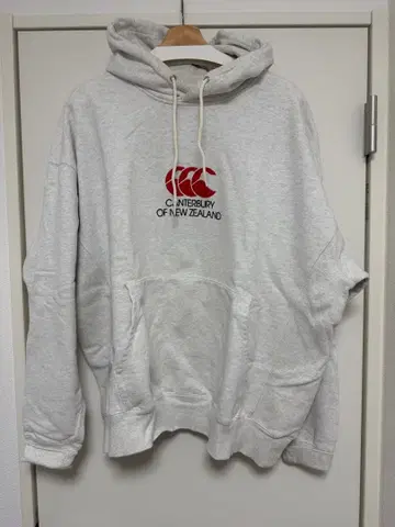 Canterbury 후드 부착 후드티 3L 그레이