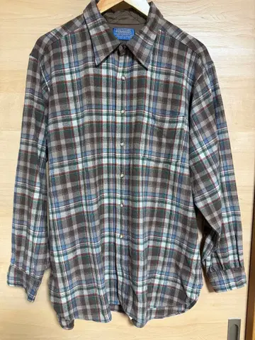 XL 70s 펜들턴 울 체크 셔츠