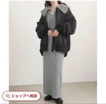 시착만 한 상품 2way 그레이 니트 롱 원피스