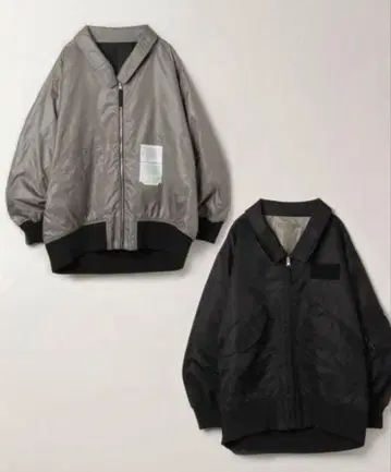 미사용에 가까운 JEANASIS 리버서블 플라이트 자켓