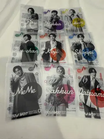 SnowMan ON 클리어 스티커 9개 세트