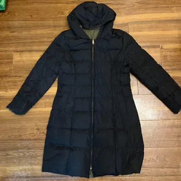 아푸와이저 리셰 리버서블 롱 다운 자켓 블랙 카키