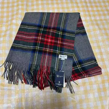 존스톤스 캐시미어 대형 스톨 머플러 그레이스튜어트