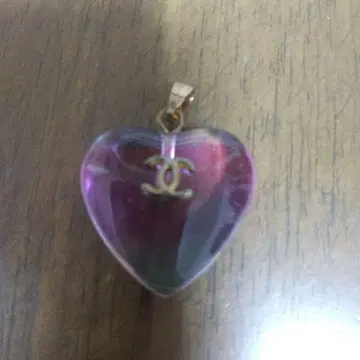 CoCo 마크 하트형 참 그라데이션 빈티지 체인 2개 포함