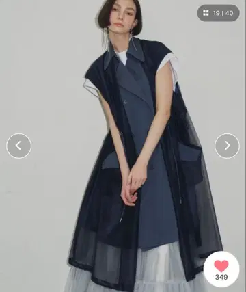 LA BELLE ETUDE 레이어드라이크 시어 트렌치 베스트