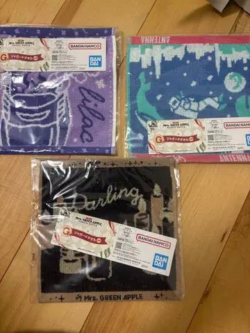 Mrs. GREEN APPLE 제일복권 타월 3장 세트