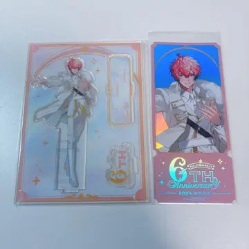 니지산지 아카기 웬 6주년 아크릴 스탠드 티켓풍 카드