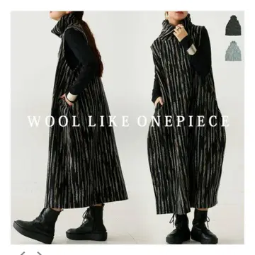 안티카 울 라이크 코쿤형 원피스