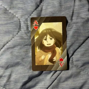 진격의 거인 카드놀이 대만 한정판 미카사 아커만 유년기