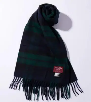 Joshua Ellis 조슈아 에리스 울 머플러 체크 그린