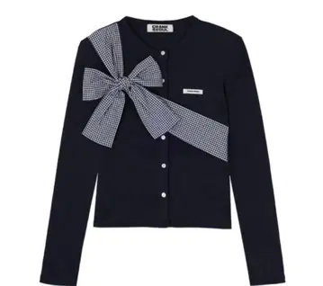 새상품 CRANK 리본 타이 니트 가디건