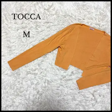 [ TOCCA ] 토카 볼레로 가디건 M 오렌지 숏 기장 여성용