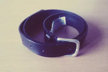 정가 4,980엔 ZARA 블랙 가죽 벨트 Made In ESP