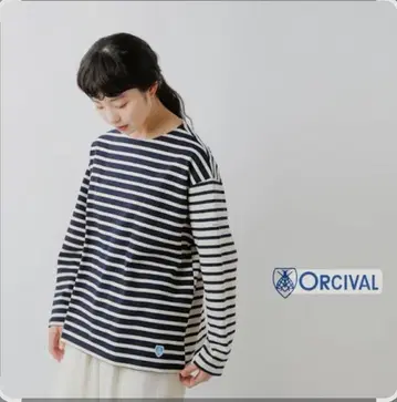 ORCIVAL 클레이지 패턴 긴팔 티셔츠