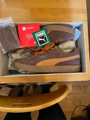 레어 빅사이즈 Puma Court 스니커즈 브라운 카드놀이 29