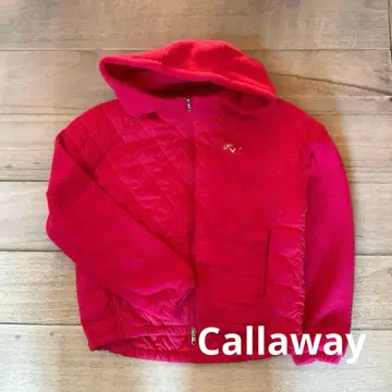 컨디션 최상 Callaway 플리스 충전솜 여성용 자켓 M 핑크