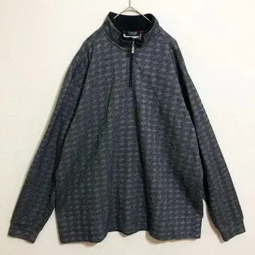 barassi 장미 하운드투스 자카드 하프 지퍼 풀오버 니트