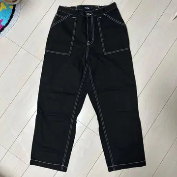 XLARGE 블랙 워크 팬츠