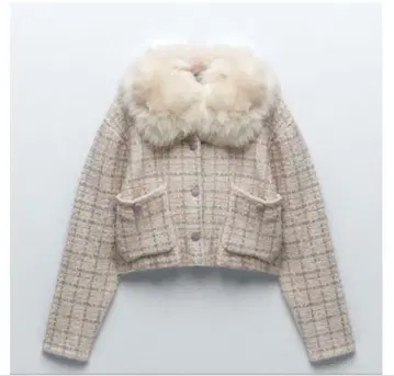 ZARA MIX 트위드 자켓 가디건