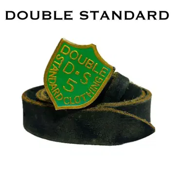 [ 미사용 ] 더블 스탠다드 클로징 가죽 벨트 그린 내로우 타입