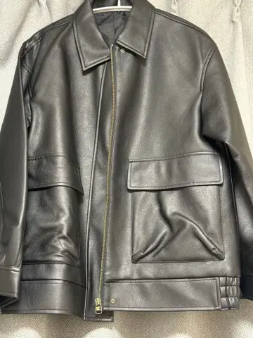 블랙 가죽 자켓