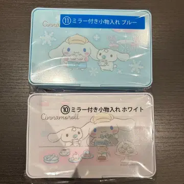 산리오 시나몬 복권 거울 포함 소품함 2개 세트