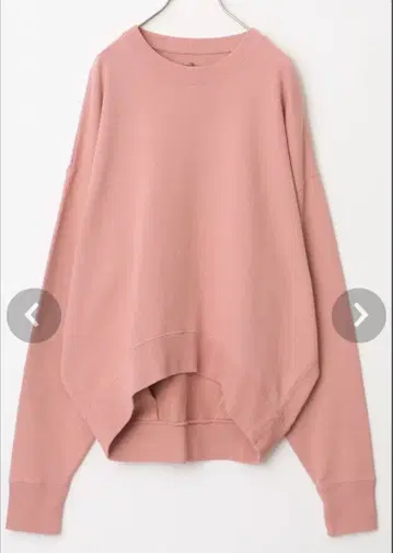 LEE MARCHE 스모키 핑크 오버 사이즈 맨투맨